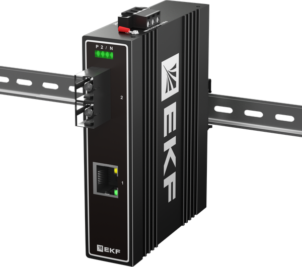 Медиаконвертер 10/100/1000Base-TX в 1000Base-X разъем SC двойн. одномодовое оптоволокно 1550нм TSX EKF TSX-MC1-1GX1GT-SC