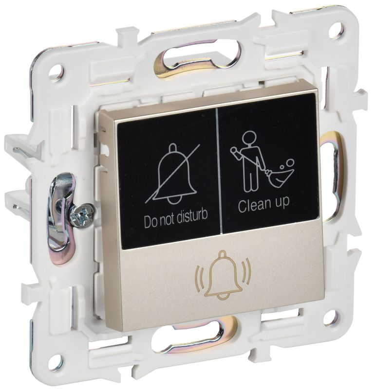 Кнопка звонка SKANDY 10А SK-V17Sh для отелей с индикацией шампань IEK SK-V14-2-10-K37