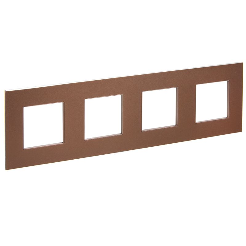 Рамка 4-м SKANDY SK-F34Br металл шоколад IEK SK-M42-M-K30