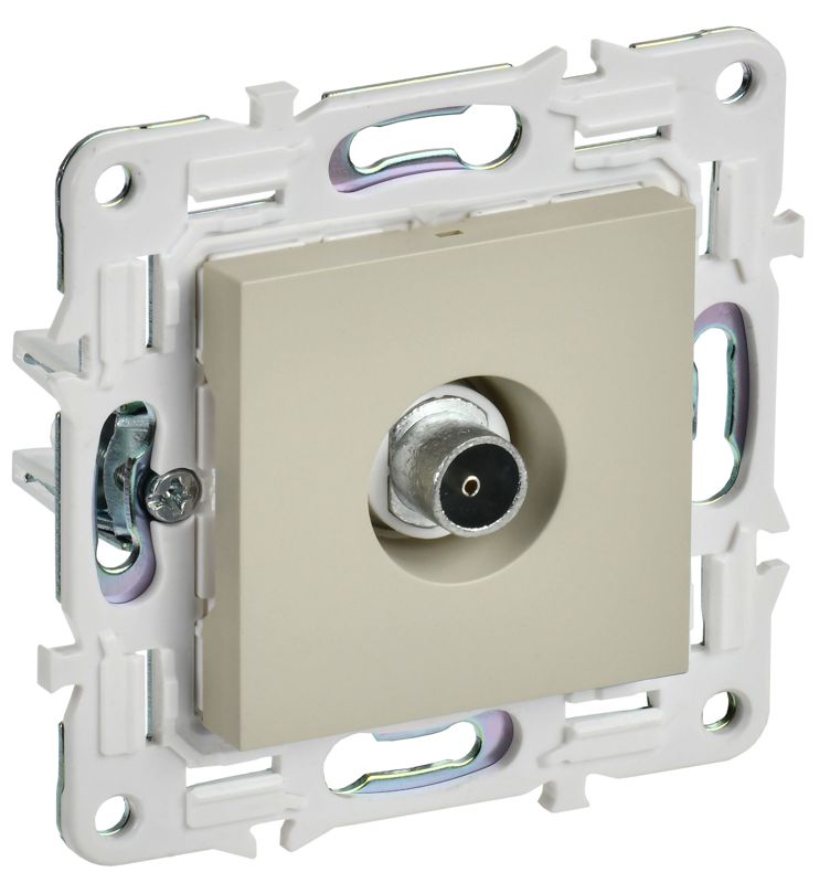 Розетка TV оконечная SKANDY SK-A12B беж. IEK SK-A10-O-K10
