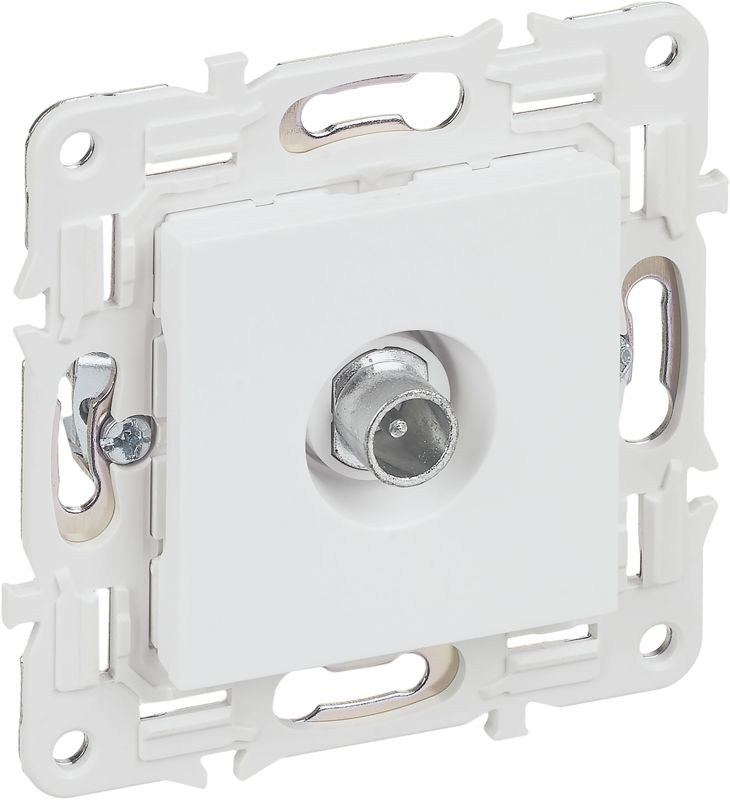 Розетка телевизионная проходная TV SKANDY SK-A17W арктич. бел. IEK SK-A10-P-K01