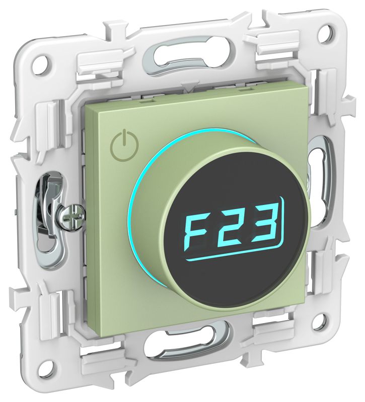 Термостат электронный SKANDY SK-T01G с индикацией мятный IEK SK-RT11-K06