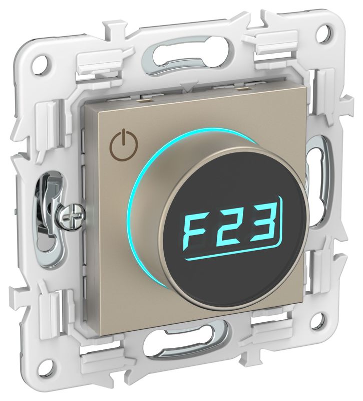 Термостат электронный SKANDY SK-T01Sh с индикацией шампань IEK SK-RT11-K37