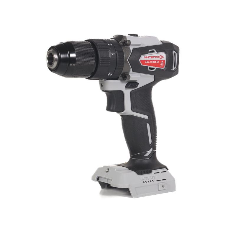 Дрель-шуруповерт аккумуляторная ударн. бесщеточн. ДАУ-13/36В 50 Li-ion АПИ (картон без аккум. и ЗУ) ИНТЕРСКОЛ 850.0.0.70