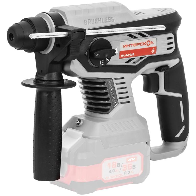 Перфоратор аккумуляторный бесщеточн. ПА-24/36В Li-ion АПИ (картон без аккум. и ЗУ) ИНТЕРСКОЛ 823.0.0.70