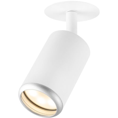 Светильник KL106 MR16 GU5.3 встраив. алюм. WH/SL бел./серебро матов. ЭРА Б0061634