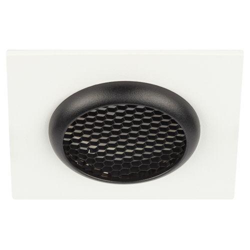 Светильник KL110 MR16 GU5.3 встраив. алюм. WH/BK бел./черн. матов. ЭРА Б0061531