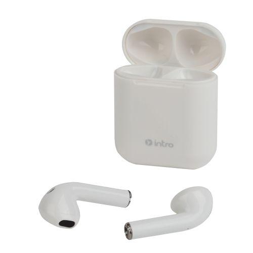 Наушники беспроводные HSW790 bluetooth с зарядным боксом вкладыши бел. Intro Б0059362