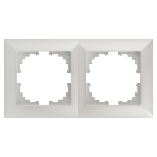 Рамка 2-м СП Solo 4-502-06 перламутр Intro Б0053995