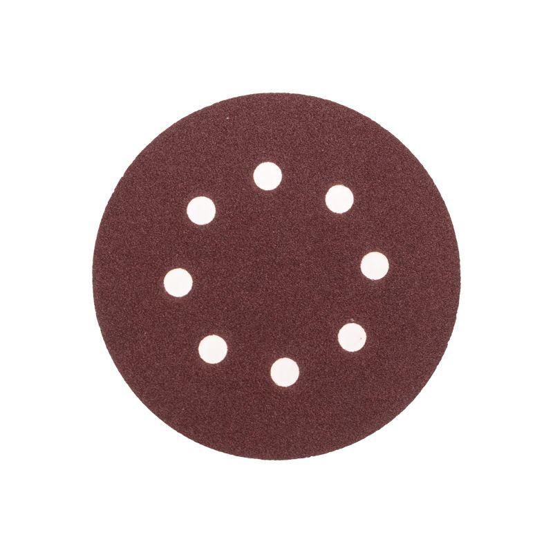 Диск абразивный на ворсовой основе на липучке перфорир. P100 125мм (уп.10шт) Kranz KR-91-1167