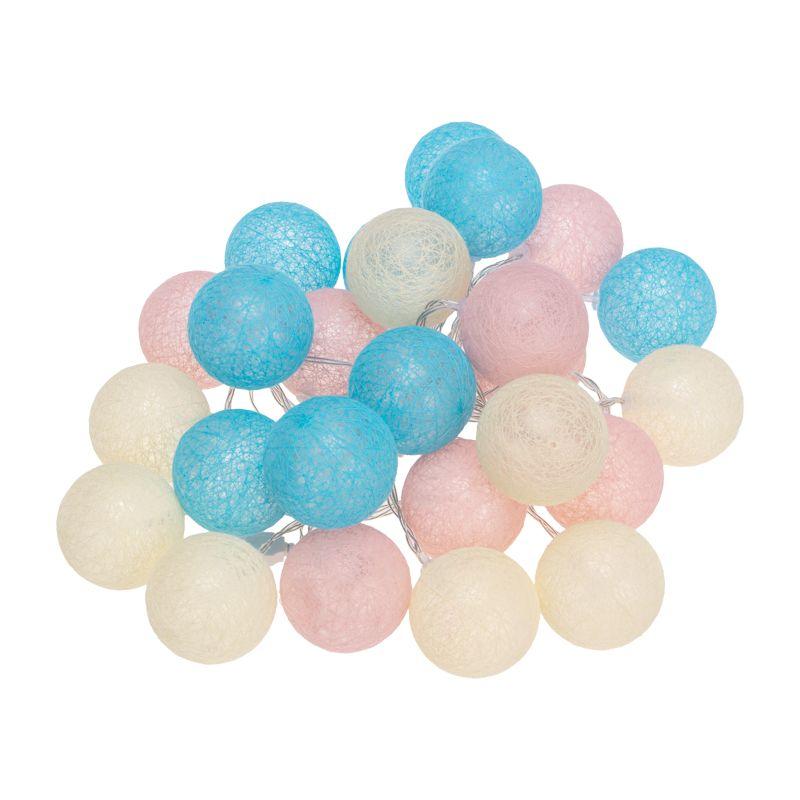 Гирлянда "Тайские фонарики" Перламутр 5м 25LED тепл. бел. питание USB прозр. ПВХ Neon-Night 304-010