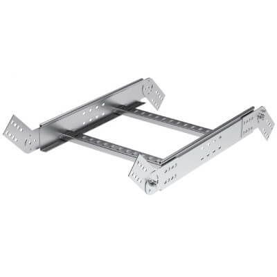 Угол вертикальный шарнирный 50х400 лонжерон 1.5мм в компл. с крепежн. элемент. и соед. пластинами цинк-ламель DKC LIE5004KZL