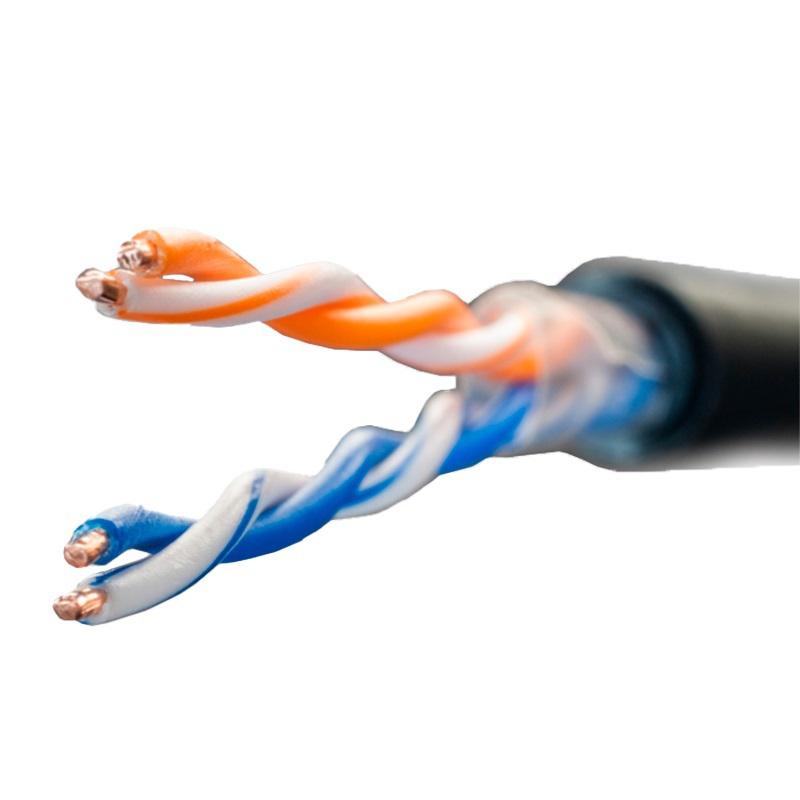 Кабель витая пара UTP кат.5E 2х2хAWG24 solid Cu PE Out. Median (м) SUPRLAN 01-0226-1