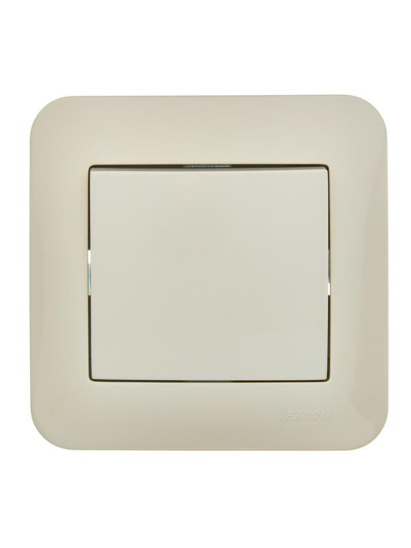 Выключатель 1-кл. 1п СП ASTI 10А IP20 в сборе крем. LEZARD 7081-0303-100