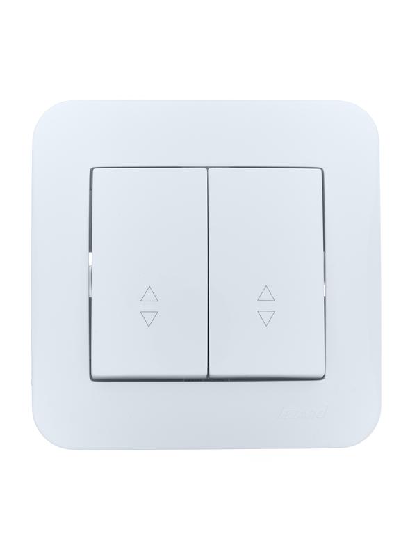 Переключатель проходной 2-кл.СП ASTI 10А IP20 в сборе бел. LEZARD 7081-0202-106