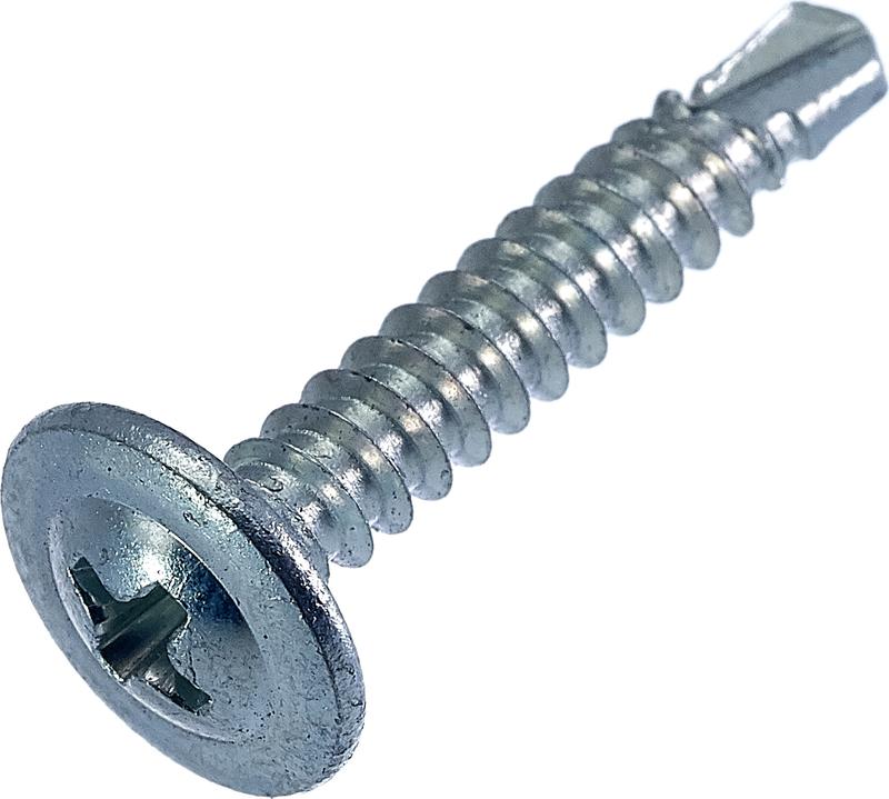 Саморез металл-металл 4.2х25 прессшайба сверло цинк (уп.12шт) европодвес СТРОЙМЕТИЗ 2060081