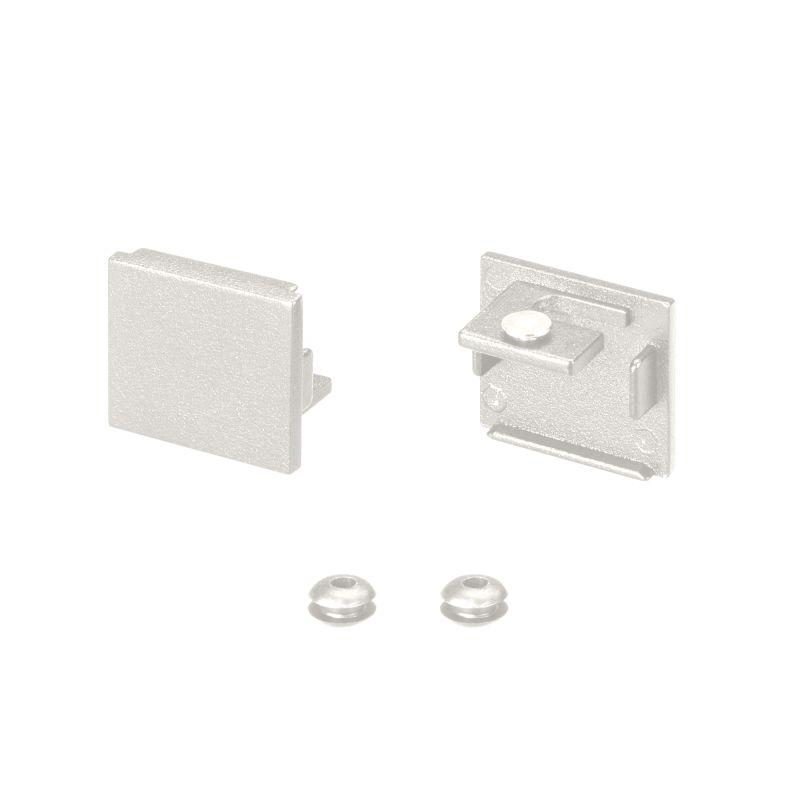 Заглушка SL-LINE-2522 WHITE глухая металл (комплект) Arlight 043120