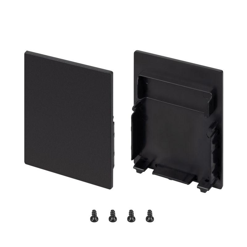 Заглушка SL-LINE-4050-3L-LOW BLACK глухая пластик (комплект) Arlight 044677