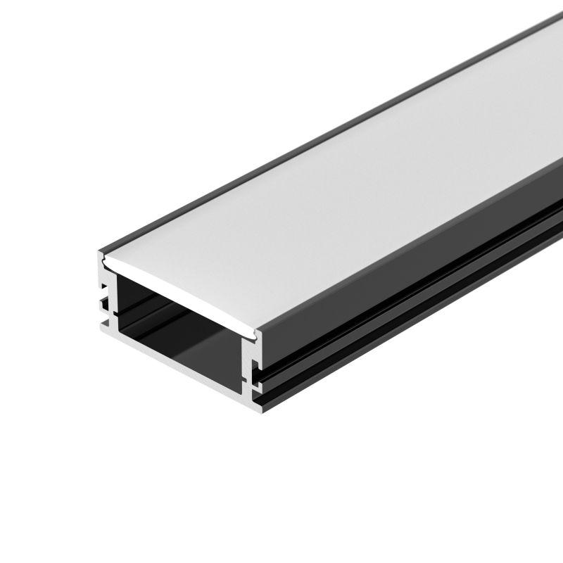 Профиль FLOOR60-H26-3000 ANOD BLACK L3000 алюм. Arlight 046414