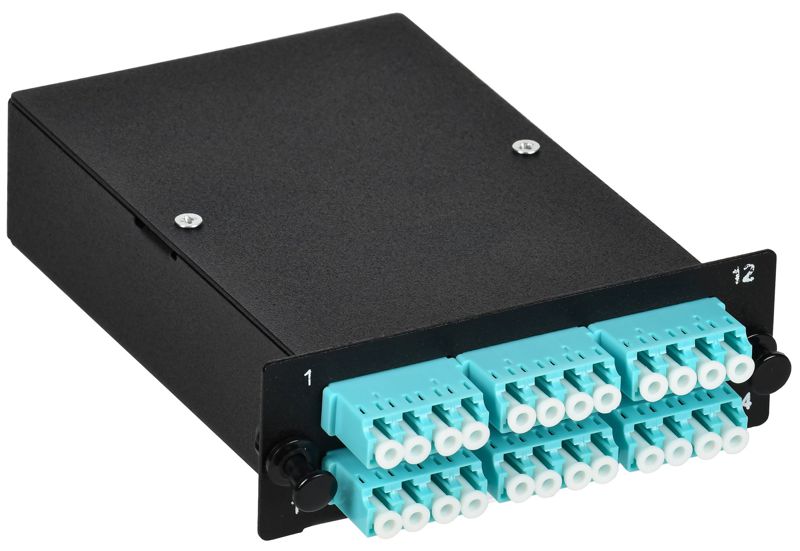Кассета для кросса ST OM3 MPOm 6хLC-quad (24 ОВ) ITK FCPS-5003-MPOM-024LCQ