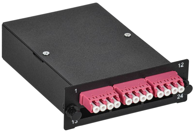 Кассета для кросса ST OM4 MPOm 3хLC-quad (12 ОВ) ITK FCPS-5004-MPOM-012LCQ