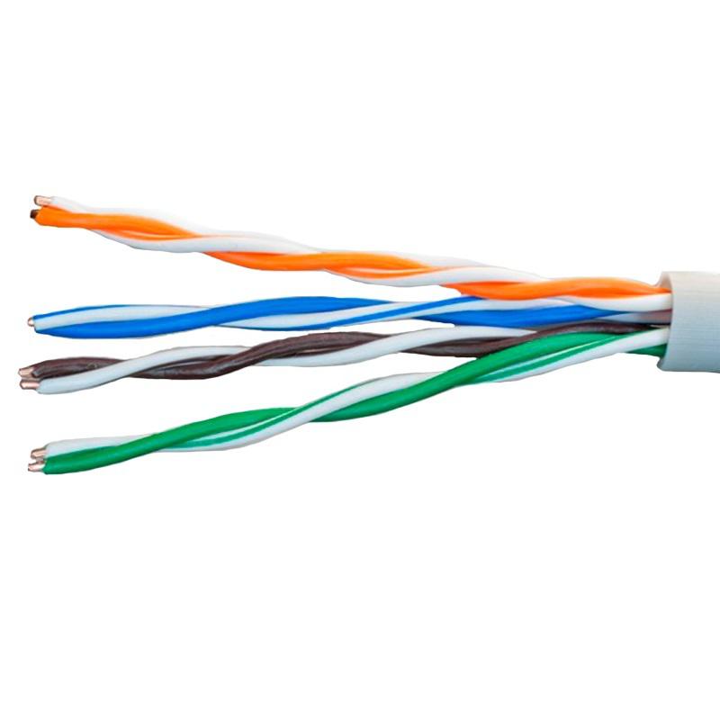 Кабель витая пара UTP кат.5E 4х2х0.64 solid Cu PVC In Long Ethernet (м) SUPRLAN 01-0346-1
