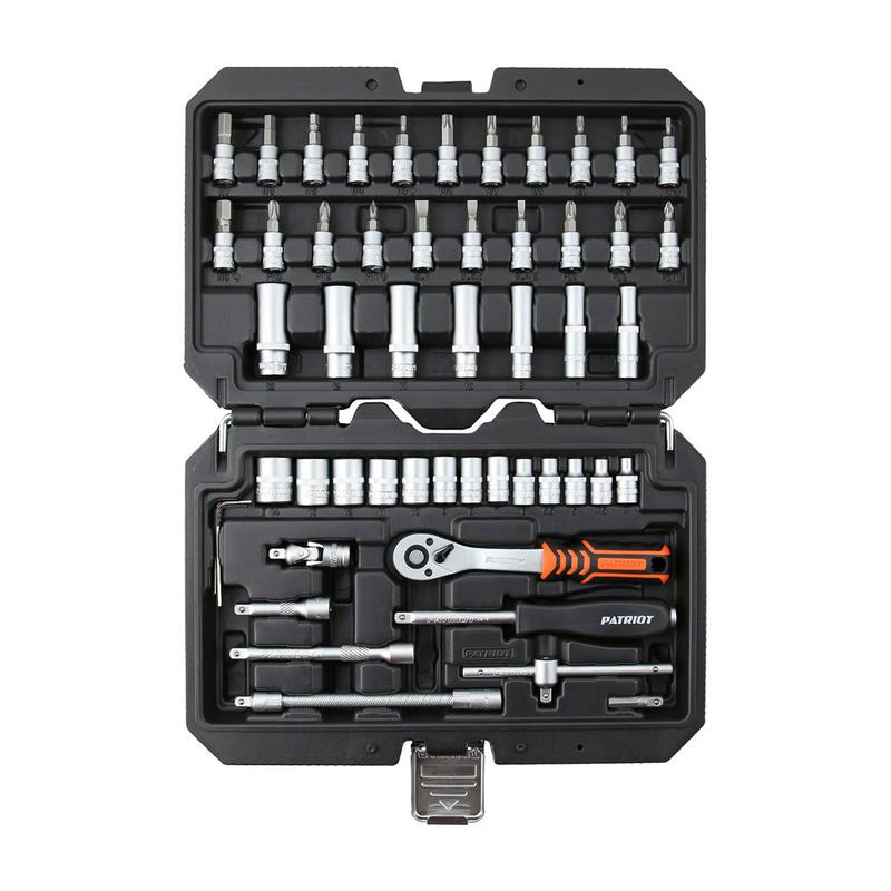 Набор автоинструмента SSP-53 "Гелиос" 1/4 DR (53 пр.) Cr-V PATRIOT 350004503