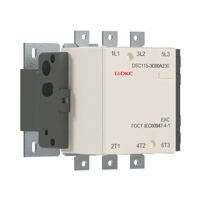 Контактор магнитный DSC115-3C00A230 115А 55кВт (AC3) 220В AC YON DSC115-3C00A230