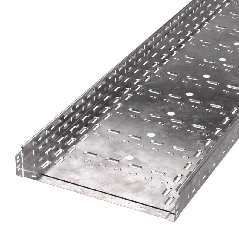Лоток перфорированный 500х80 L3000 сталь 1мм (уп.6м) Стандарт Промрукав PR16.0018