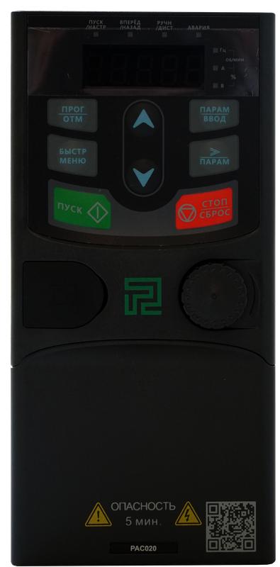 Преобразователь частоты тип PAC020 0.75кВт 400В IP20 PitON PAC020X002A5X3