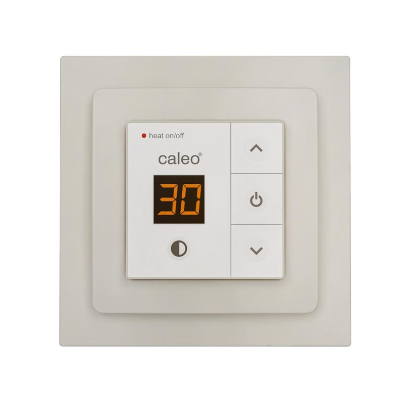 Терморегулятор 720 с адаптерами встраиваемый цифровой 3.5кВт беж. CALEO КА000001912