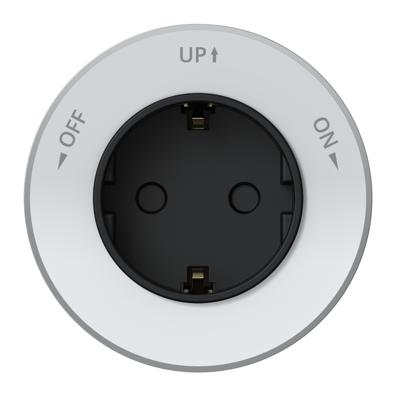 Розетка MultiTrack 16А 250В 2К+З круглая бел. SE MTK13001W