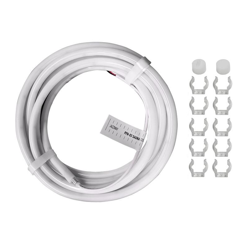 Лента светодиодная Гибкий Неон PFN-03 "SAUNA 24В" 2835/120 4000К d13мм IP68 термостойкая для бани/сауны/бассейна в комплекте: 2 заглушки; 10 крепежей (уп.5м) Pro JazzWay 5058750