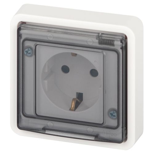 Розетка Эксперт 11-2521-01 2P+E IP55 16А-250В СУ бел. Эра Б0063259