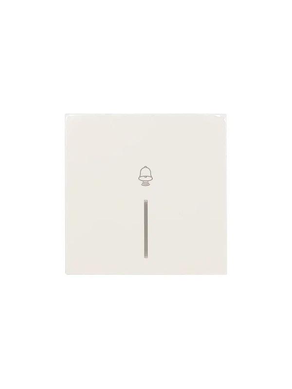 Кнопка звонка с индик. СП ZIMA IP20 безвинт. зажим слон. кость LEZARD 704-9088-108QC