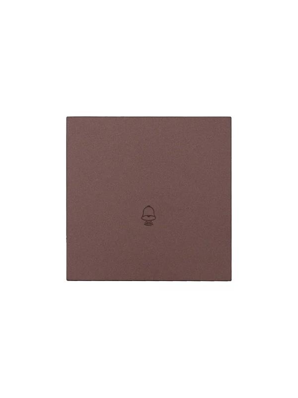 Кнопка звонка СП ZIMA IP20 безвинт. зажим шоколад LEZARD 704-7388-103QC