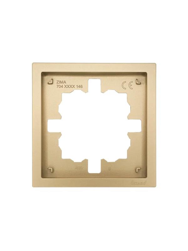 Рамка 1-мест. горизонт. ZIMA зол. LEZARD 704-3600-146