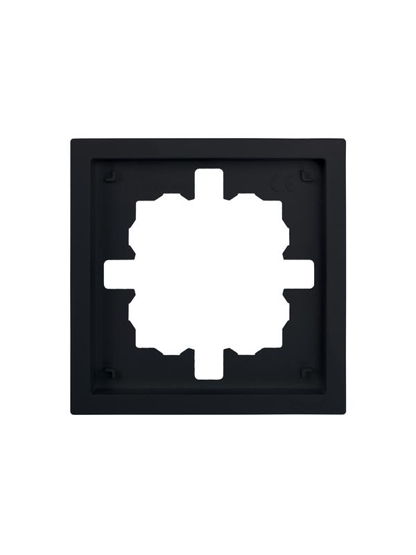 Рамка 1-мест. горизонт. ZIMA черн. бархат LEZARD 704-4200-146