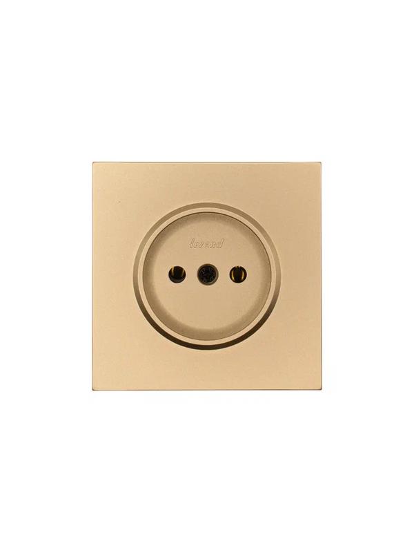 Розетка 1 мест. б/з ПБТ СП ZIMA IP20 16А безвинт. зажим зол. LEZARD 704-3688-121BQC