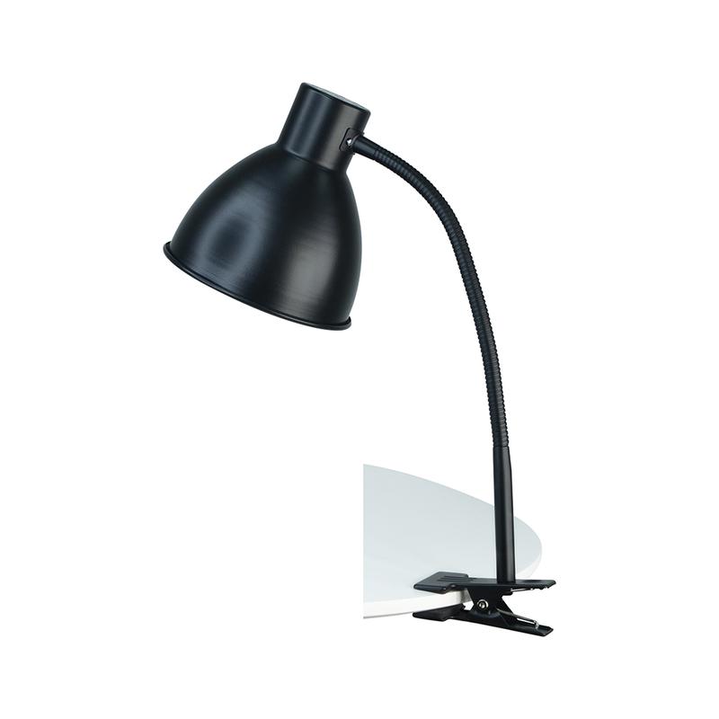 Светильник Лира НДБ38-40-007 на прищепке 40Вт 220В ЛОН Е27 черн. матов. Трансвит 51035