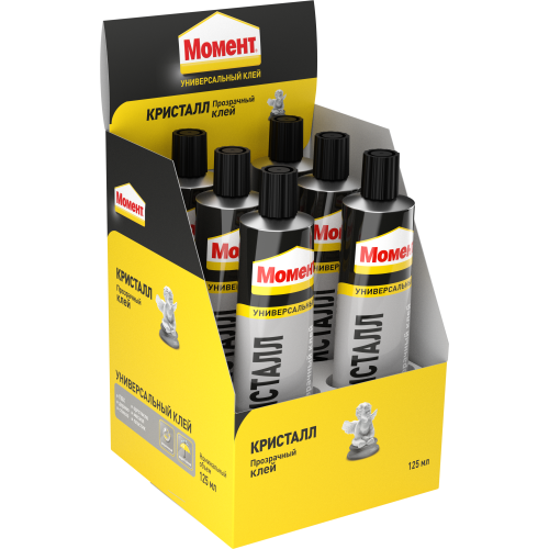 Клей "Момент Кристалл" 125мл в шоу-боксе Момент C0036324