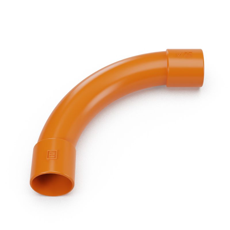 Соединитель угловой d25мм оранж. (уп.30шт) Промрукав PR13.1182