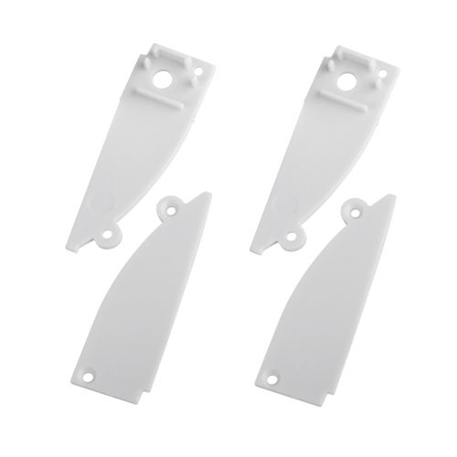 Набор заглушек 9818-3 профиля 9818 2шт глухие 2шт с отверстием Эра Б0062788