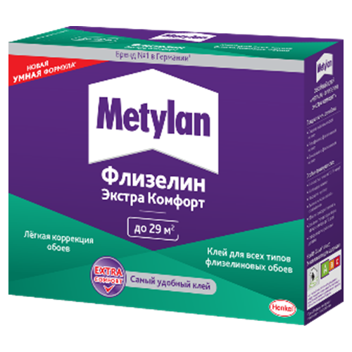 Клей обойный Метилан Флизелин Экстра Комфорт 200г Момент Б0051811