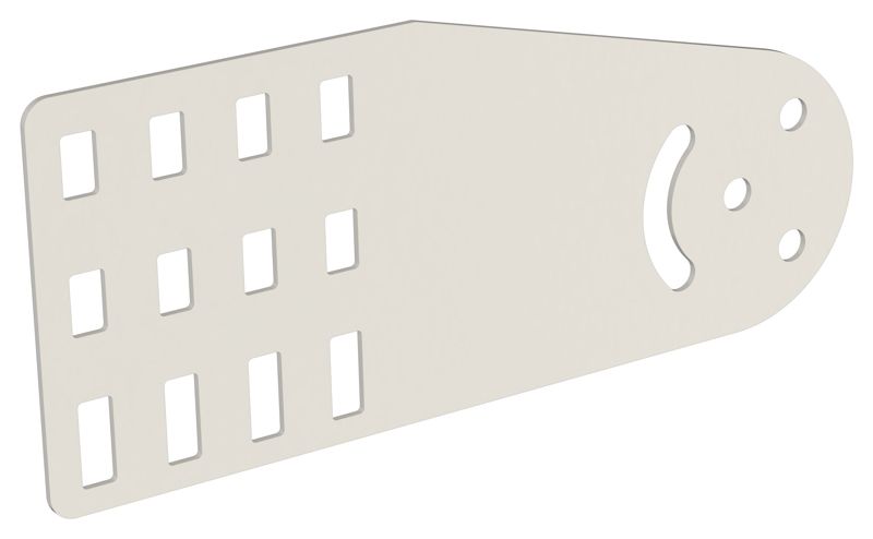 Пластина шарнирная H=100мм RAL 9016 IEK CLM51D-PSH-100-9016