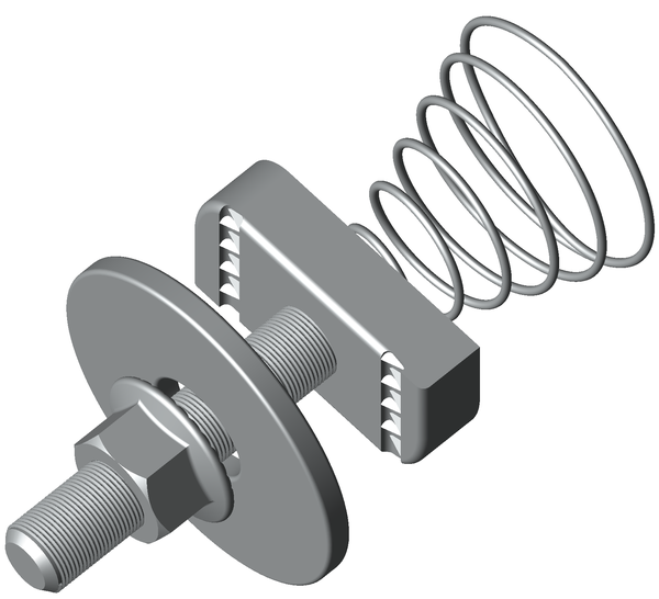 Комплект соединительный 8х50 для STRUT-профиля с конусной пружиной TDZ EKF ksst8x50-TDZ