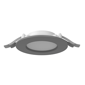 Светильник светодиодный DL-01 Slim 100мм 10Вт 4000К CRI90 120х37мм IP65/40 рассеив. опал RAL7045 сер. муар VARTON V1-RF-7R011-10000-6501040