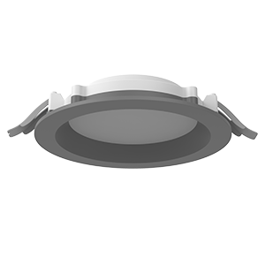 Светильник светодиодный DL-01 Pro 160мм 25Вт 3000К CRI90 176x51мм IP65/40 рассеив. опал RAL7045 сер. муар VARTON V1-RF-7R183-10000-6502530