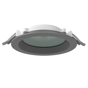 Светильник светодиодный DL-01 Pro 160мм 25Вт 4000К CRI90 176x51мм IP65/40 защ. силикат. стекло RAL7045 сер. муар диммер DALI VARTON V1-RF-7R183-10GOD-6502540