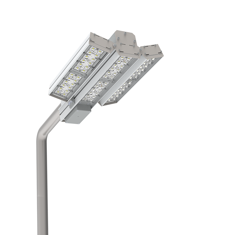 Светильник светодиодный Cerberus 150Вт 4000К IP67 для охранного периметра консольный PLC AWADA RAL7045 сер. VARTON V1-S1-70658-40W32-6715040